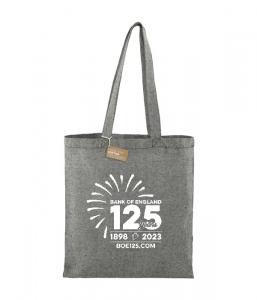 Heathered Tote with BOE125 logo